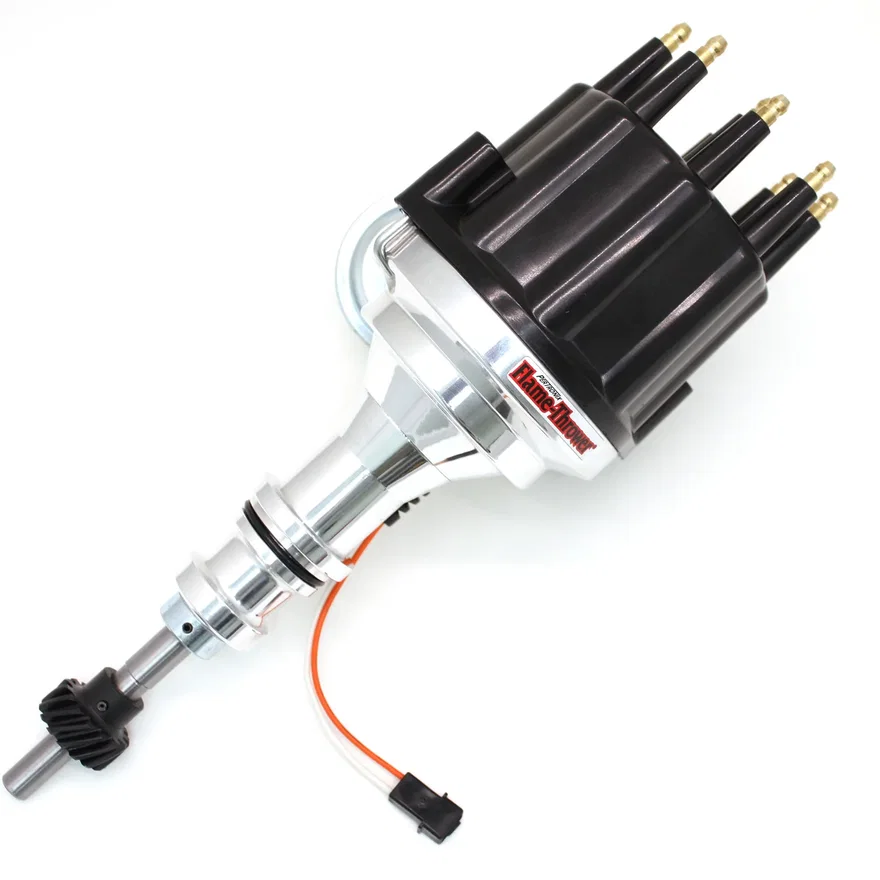Pertronix D330710, Dist Billet Mag Trig Ford SB Blk Male cap Vac Adv
