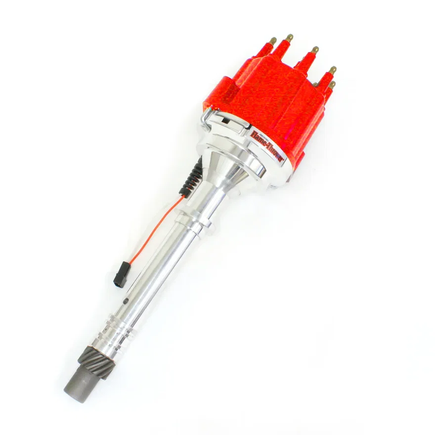 Pertronix D300811, Dist Billet Mag Trig Chevy SB/BB red Male cap