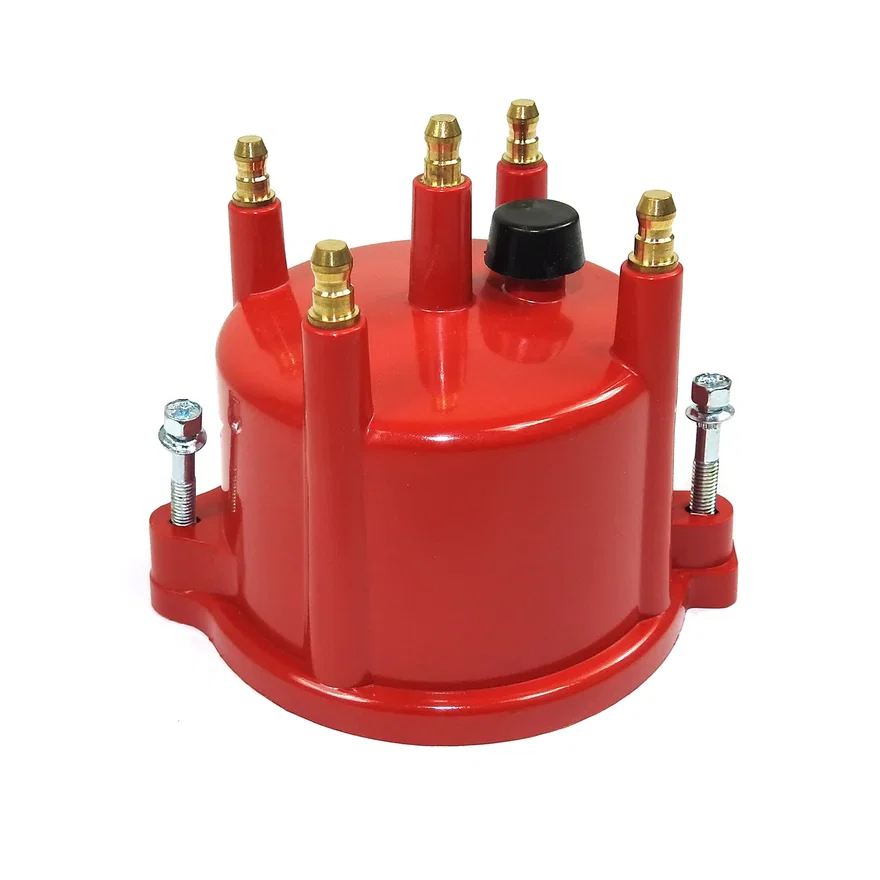Pertronix D654711, D654711Cap 4 cyl Billet red VW Male