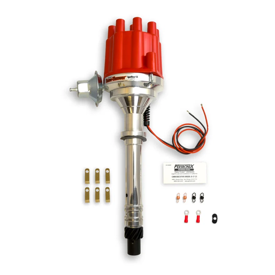 Dist Billet SB/BB red cap for Chevrolet