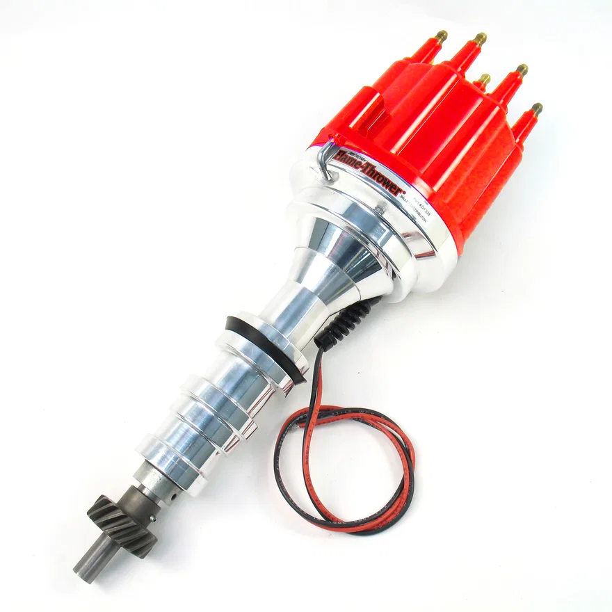 Dist Billet 352-428, No Vac Red Male Cap for Ford