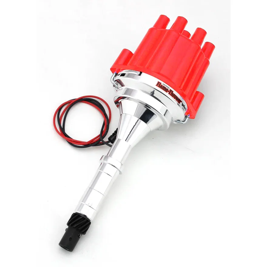 Pertronix D7160801, Dist Billet I3 AMC V8 Non/Vac Red Cap