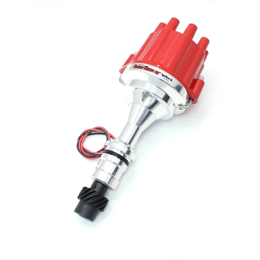 Pertronix D210801, Dist Billet Marine Olds red Cap