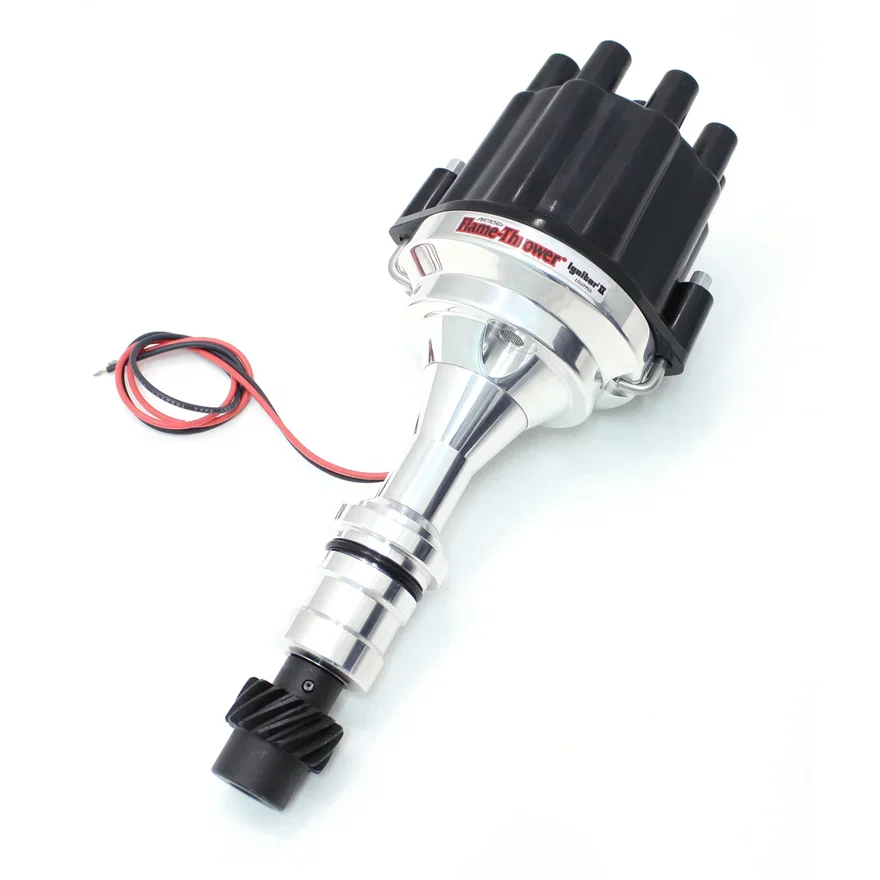 Pertronix D210800, Dist Billet Marine Olds black Cap