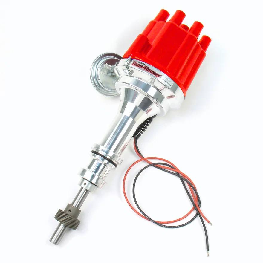 Dist Billet SB red cap for Ford
