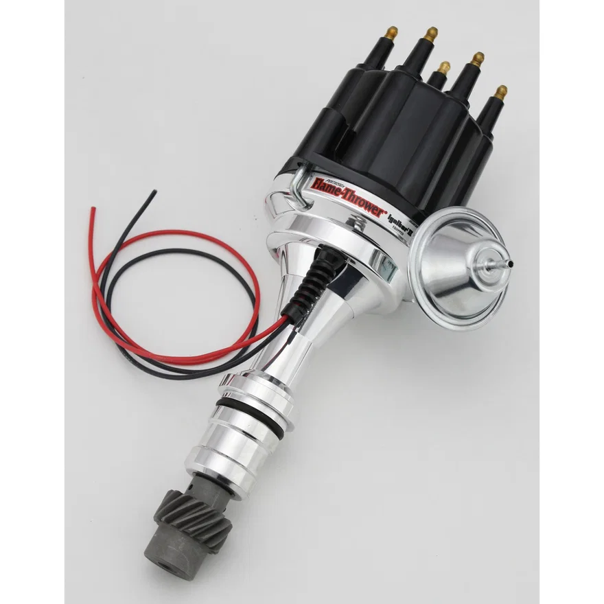Pertronix D110710, Dist Billet Oldsmobile V8 Vac Blk Male Cap
