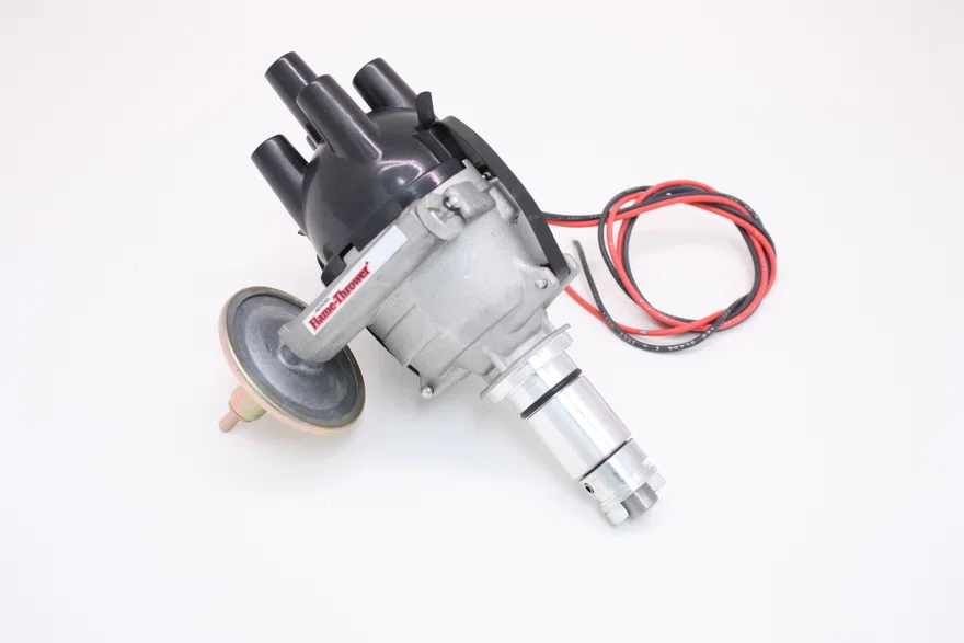 Pertronix D172400, Dist British 25D 4 cyl cast Ignitor vac top exit cap for MG MGB