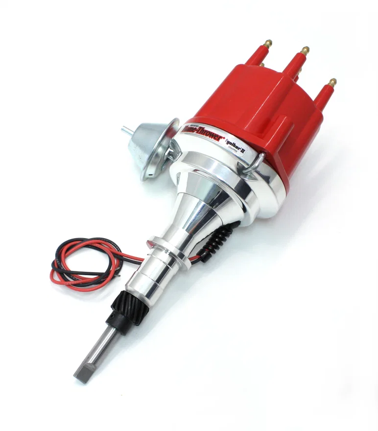 Pertronix D106711, Dist Billet GM L6 Vac Red Male Cap for Buick