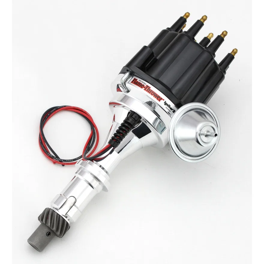 Pertronix D120710, Dist Billet Pontiac V8  Vac Blk Male Cap
