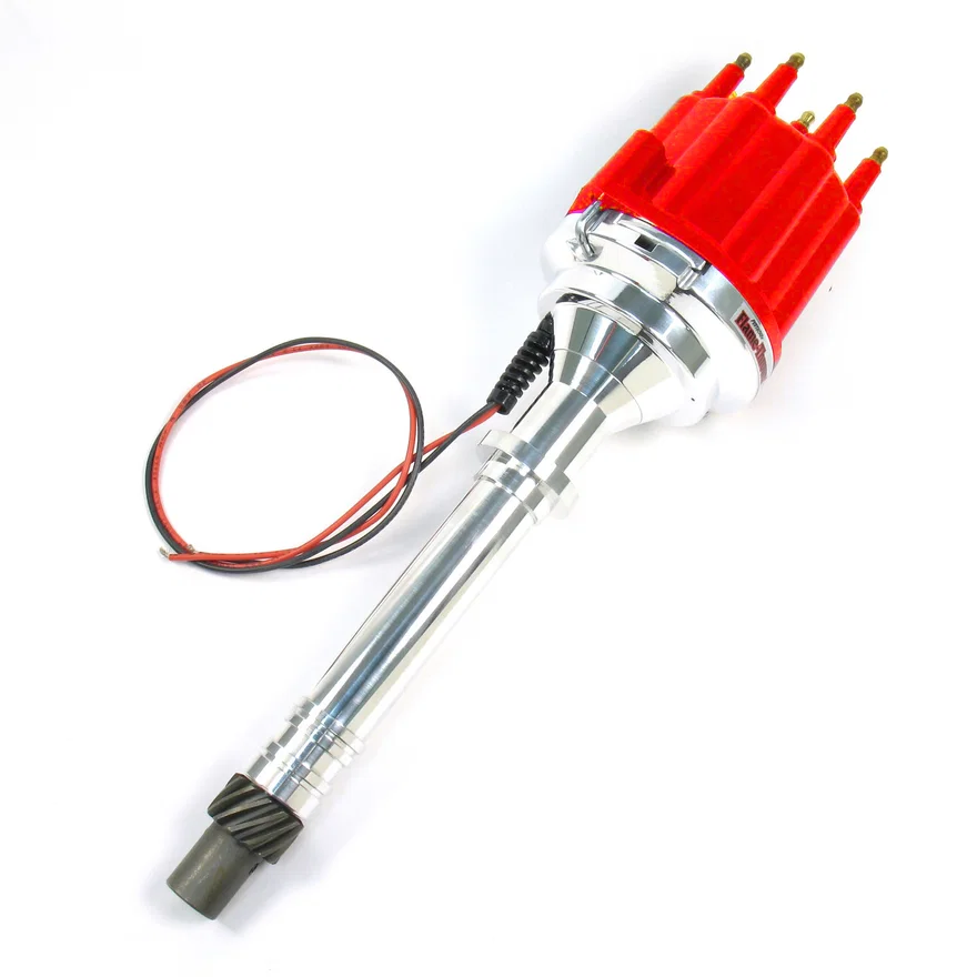 Dist Billet Non/Vac red Male cap for Chevrolet