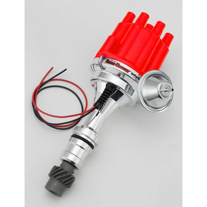 Pertronix D110701, Dist Billet Oldsmobile V8 Vac Red Cap