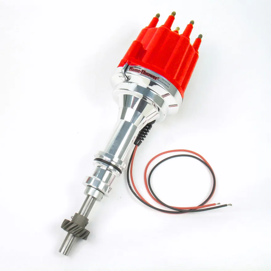 Dist Billet 351C No/Vac red M cap for Ford