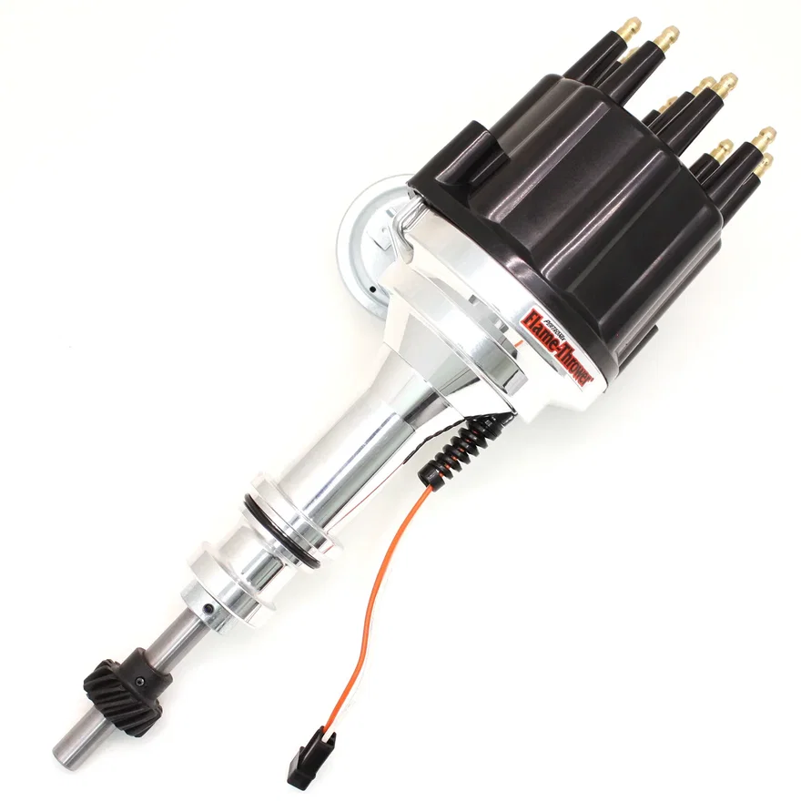 Pertronix D331710, Dist Billet Mag Trig Ford 351W Blk Male cap Vac Adv