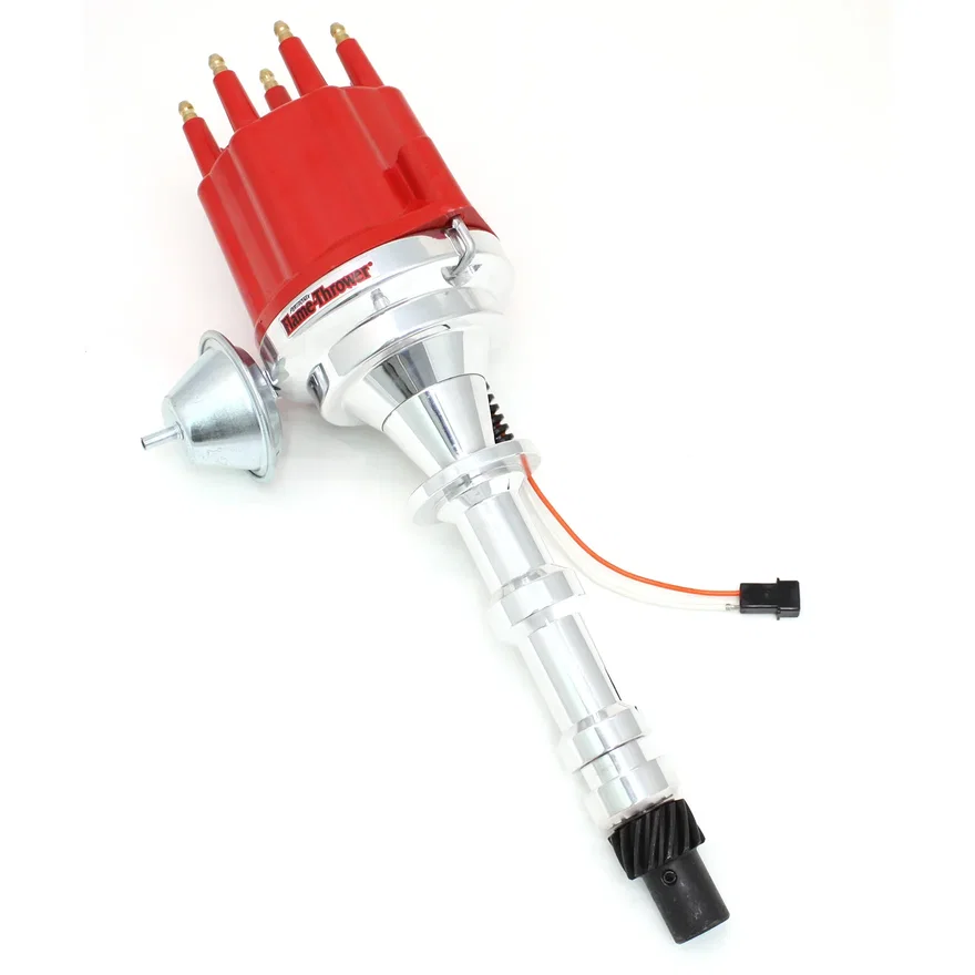 Pertronix D301711, Dist Billet Mag Trig Chevy 348-409 Red Male cap Vac Adv