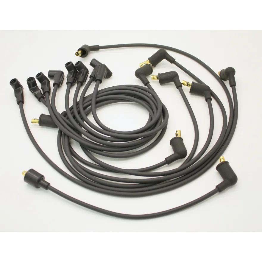 Flame-Thrower Spark Plug Wires 8 cyl Fit Black for Dodge, Plymouth and Chrysler