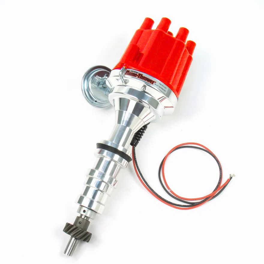 Dist Billet 352-428, Red Cap for Ford