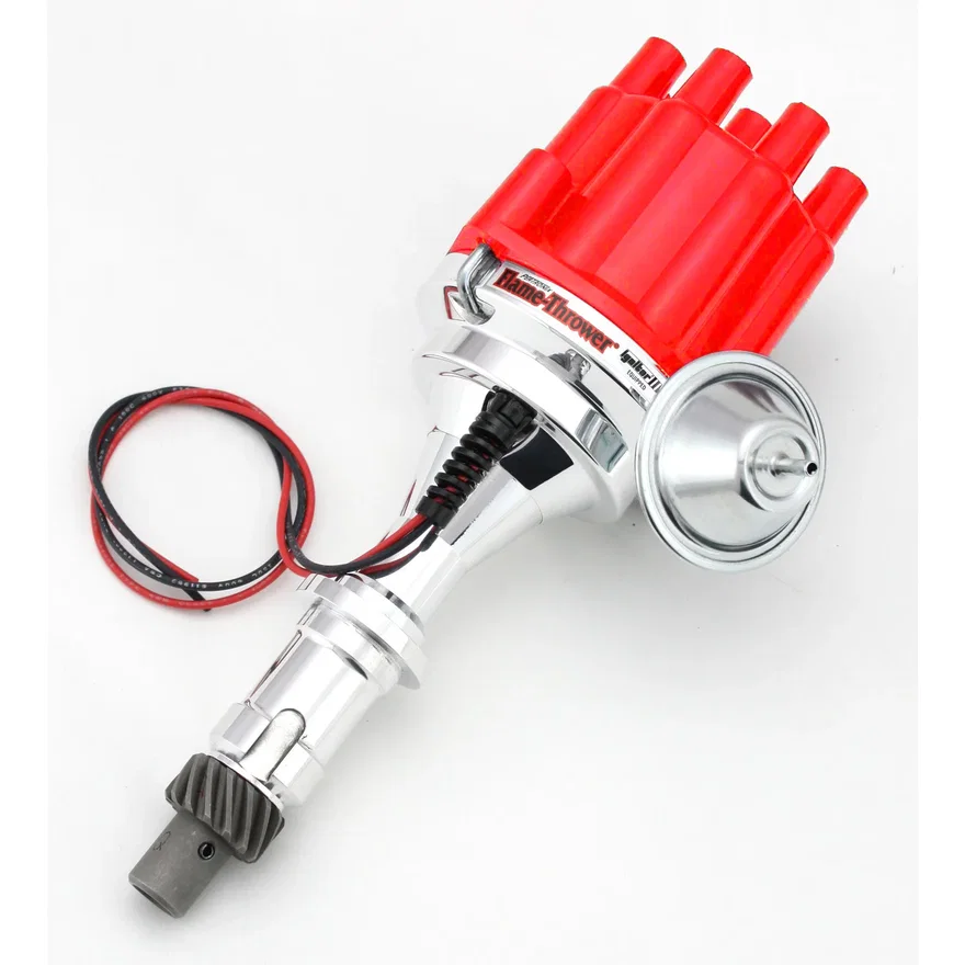 Pertronix D7120701, Dist Billet I3 Pontiac V8  Vac Red Cap