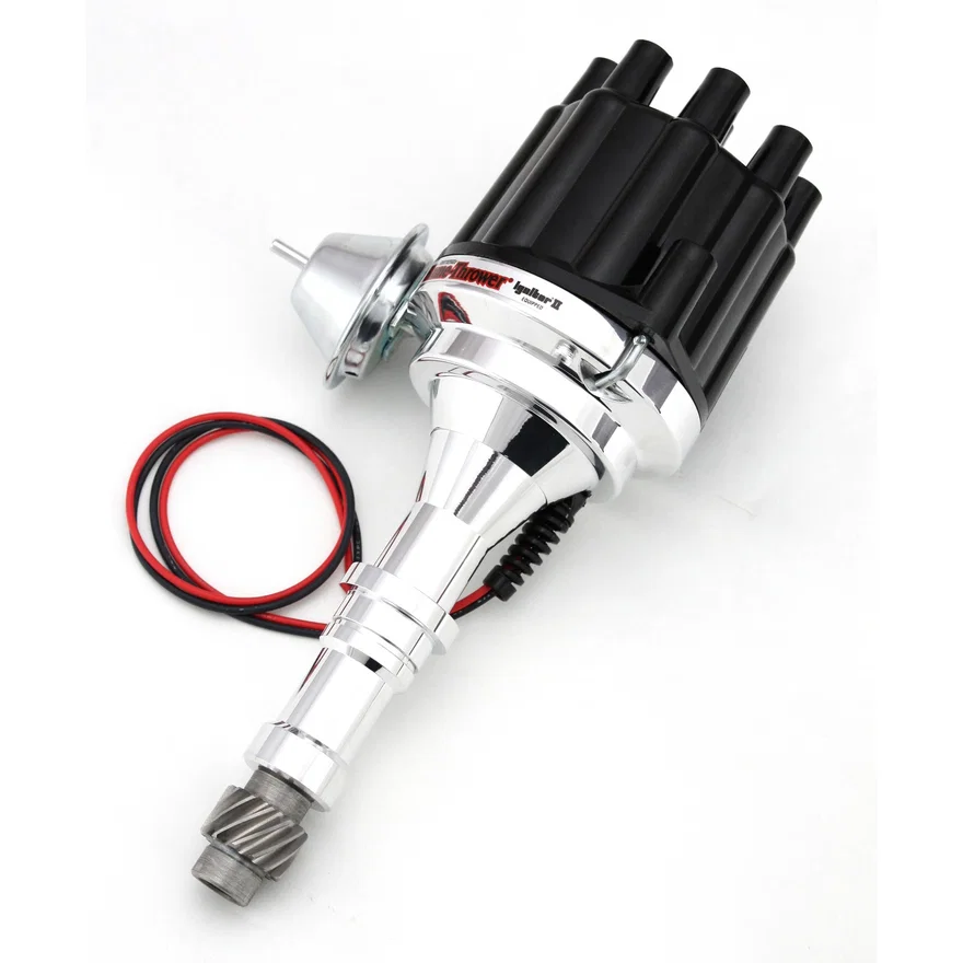 Dist Billet V8 215-350 Vac Blk Cap for Buick