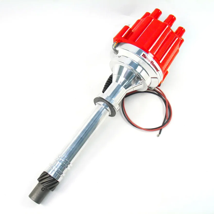 Pertronix D200801, Dist Billet Marine Chevy red cap