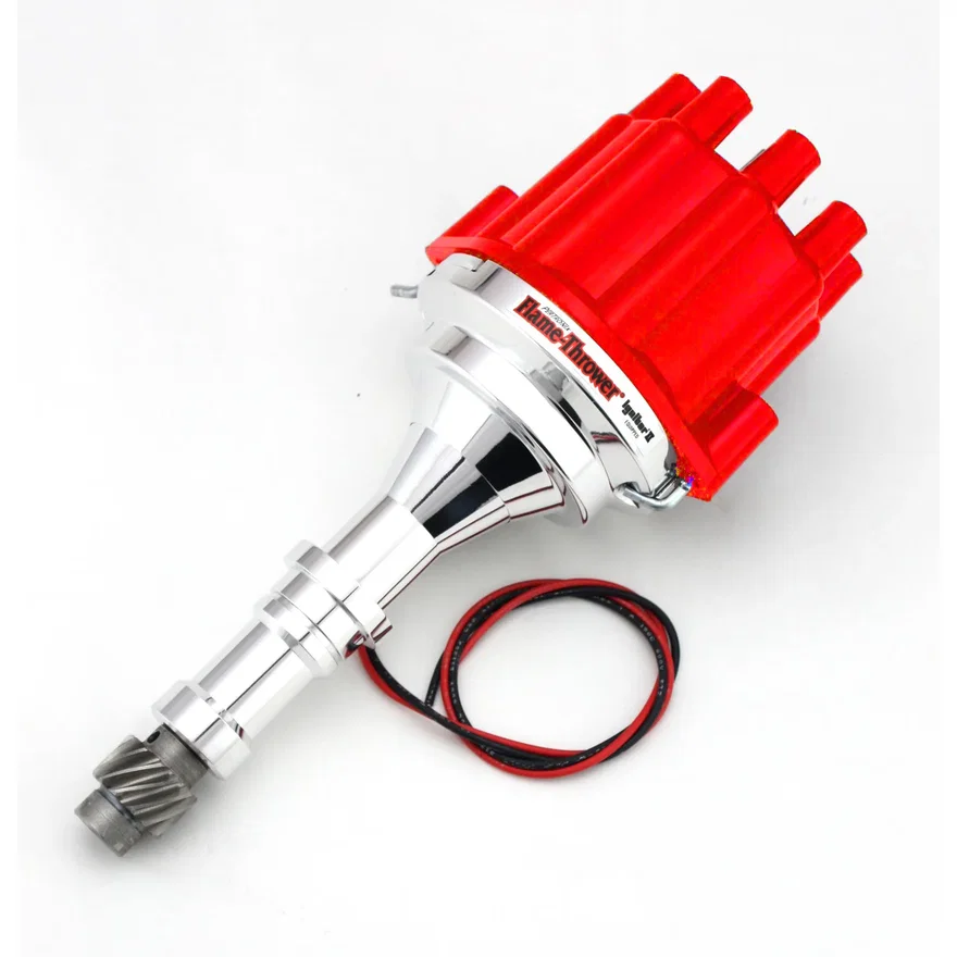 Pertronix D7151801, Dist Billet I3 Buick V8 215-350 Non/Vac Red Cap