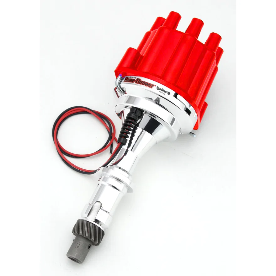 Pertronix D120801, Dist Billet Pontiac V8 Non/ Vac Red Cap