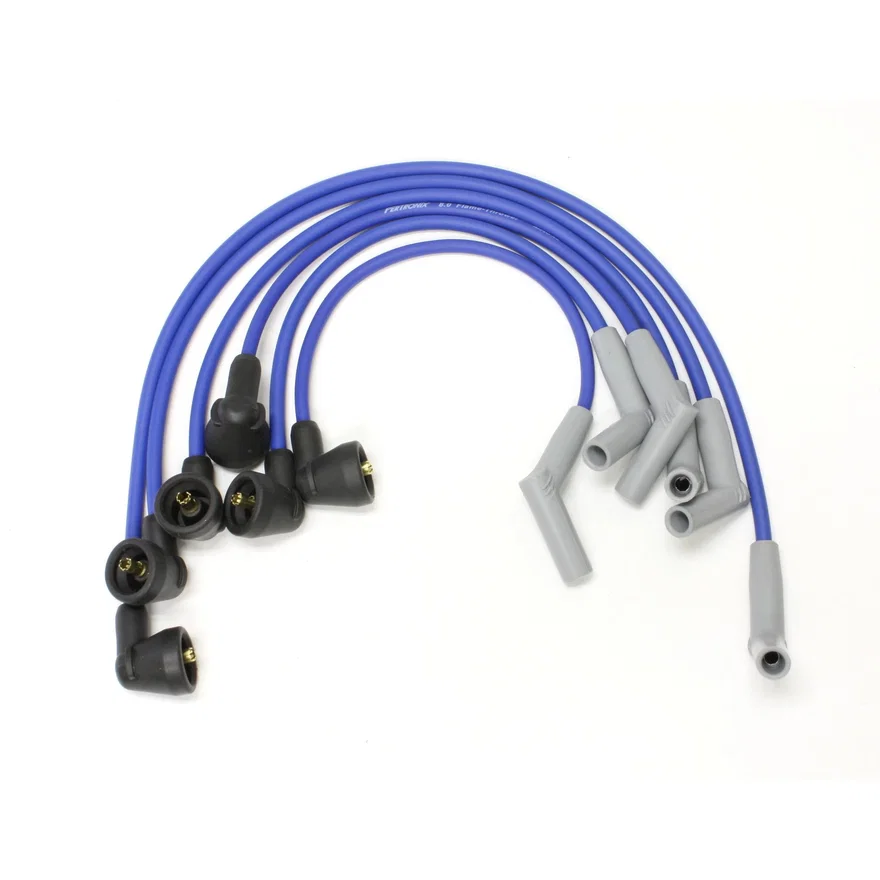 Pertronix 806325, Flame-Thrower Spark Plug Wires 6 cyl 8mm 97-2000 4.0L OHV Ranger/Explorer Blue
