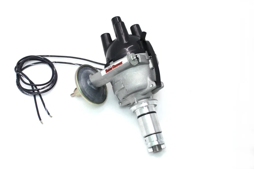 Pertronix D172401, Dist British 25D 4 cyl cast 12V Pos vac top exit cap for MG MGB
