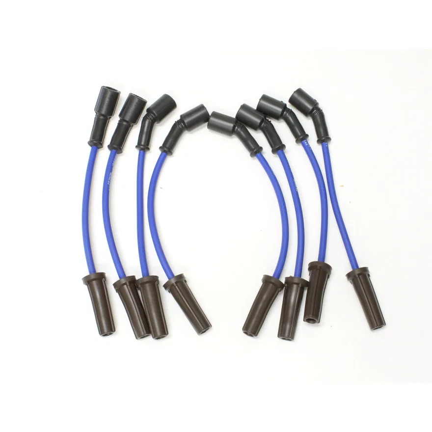 Pertronix 808330, Flame-Thrower Spark Plug Wires 8 cyl 8mm 2010-2013 GM LS3 Blue