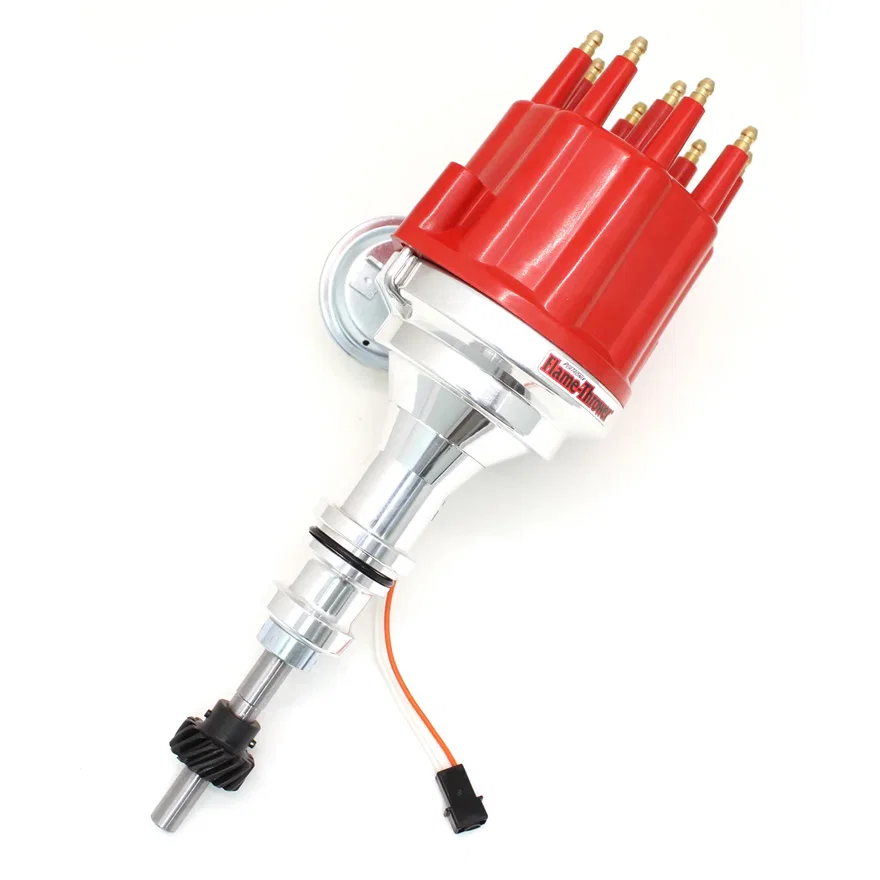Pertronix D330711, Dist Billet Mag Trig Ford SB Red Male cap Vac Adv