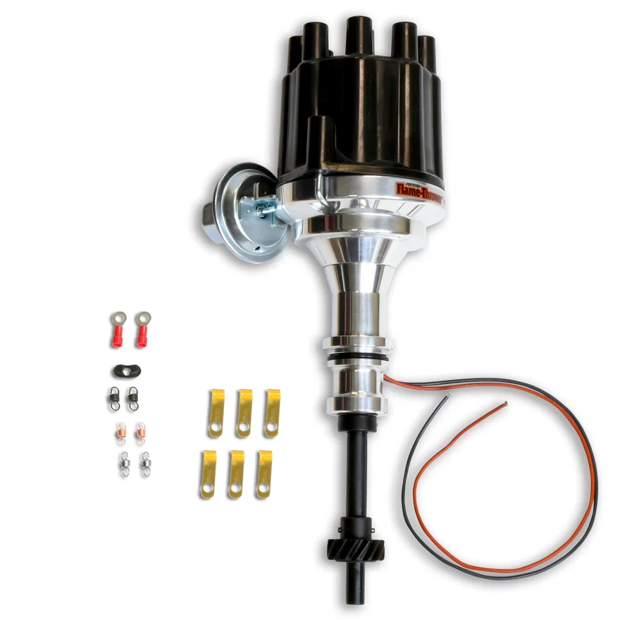 Pertronix D135700, Dist Billet Ford Y-Block black cap