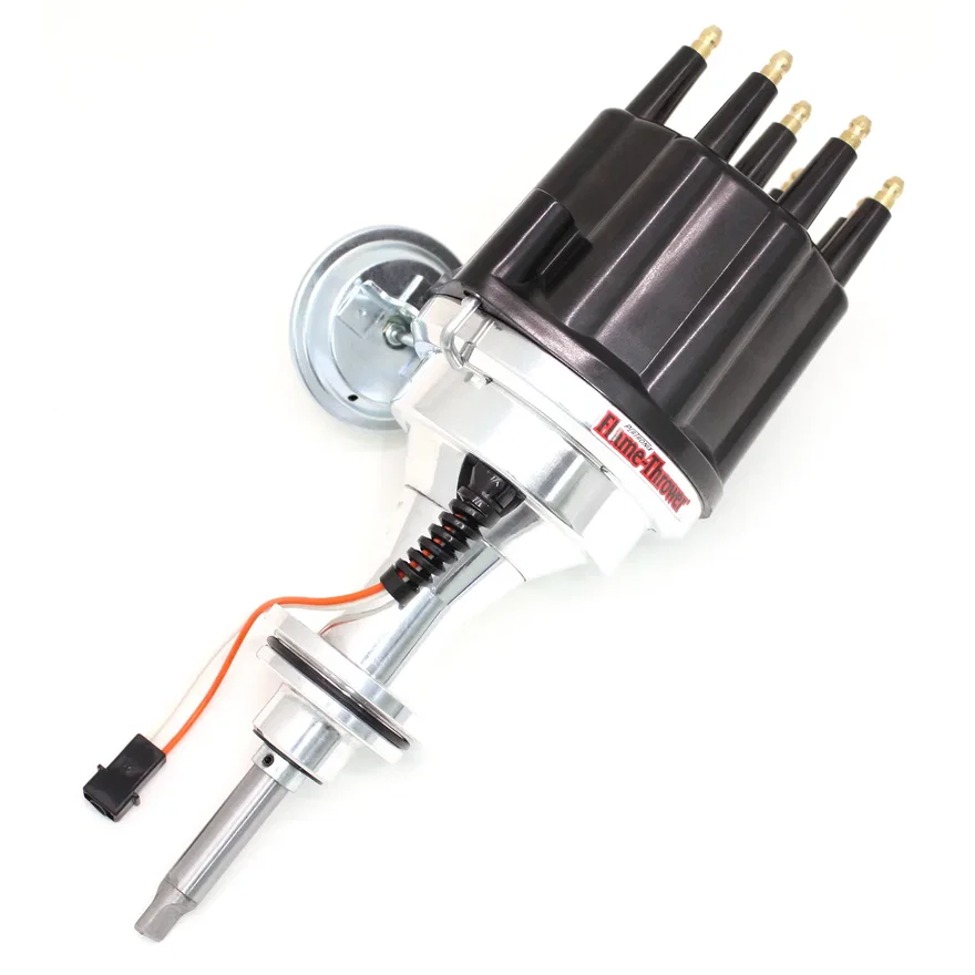 Pertronix D342710, Dist Billet Mag Trig Mopar 383-400 Blk Male cap Vac Adv for Chrysler