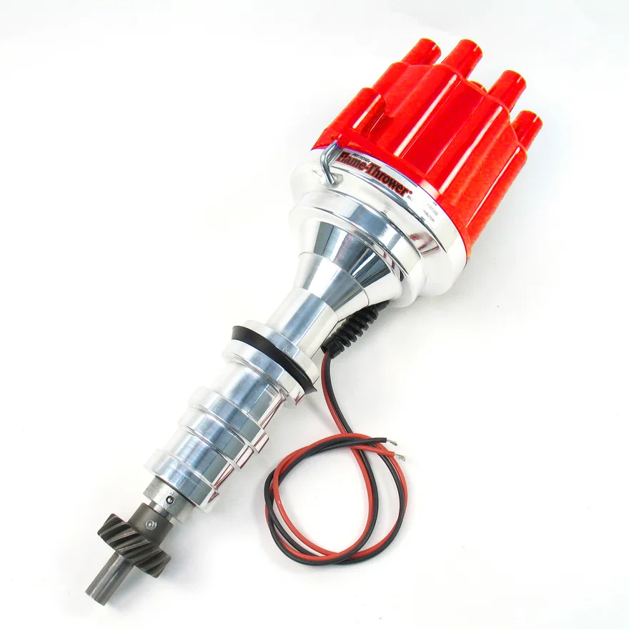 Dist Billet 352-428, No Vac Red Cap for Ford