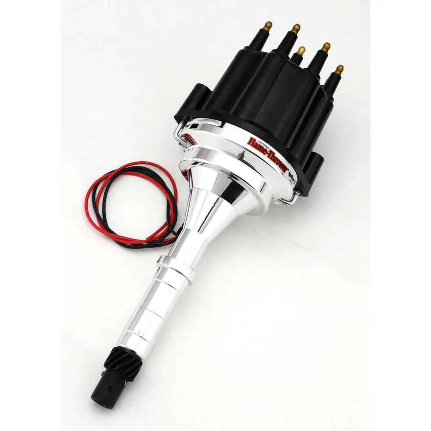 Pertronix D7160810, Dist Billet I3 AMC V8 Non/Vac Blk Male Cap