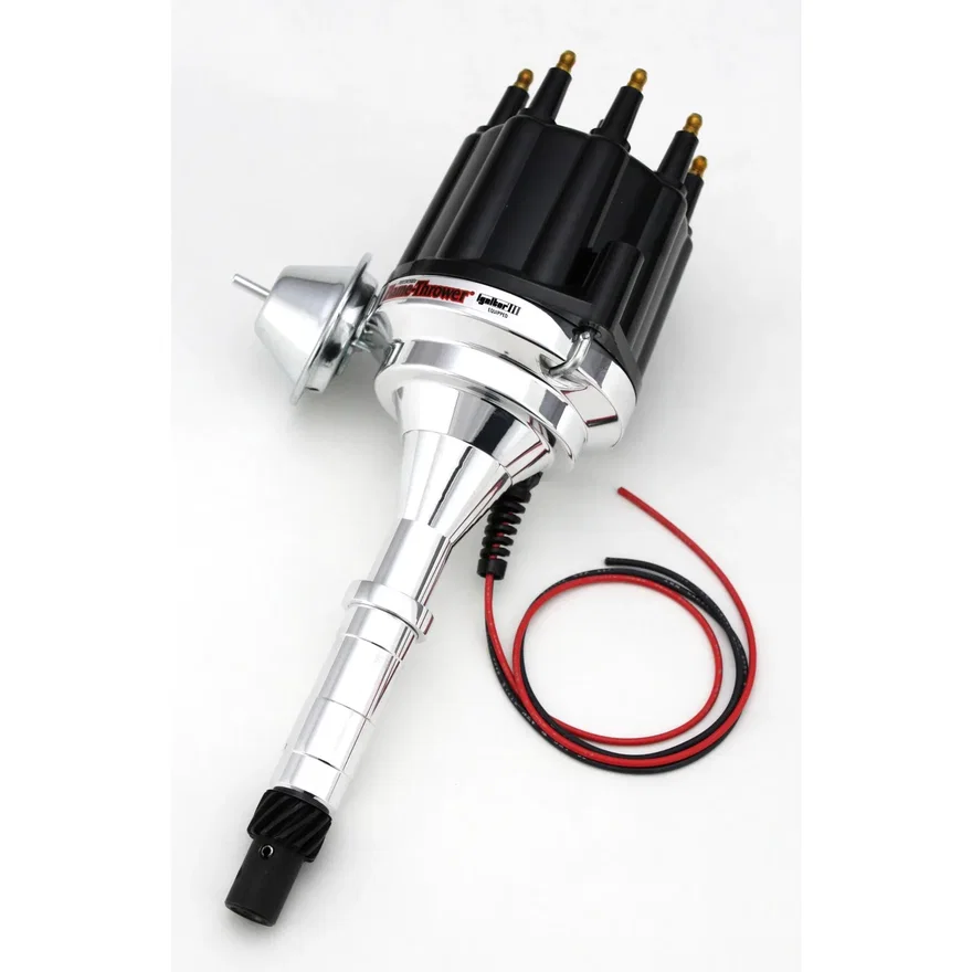 Pertronix D7160710, Dist Billet I3 AMC V8 Vac Blk Male Cap