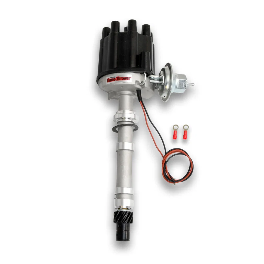 Dist Cast SB/BB blk cap for Chevrolet