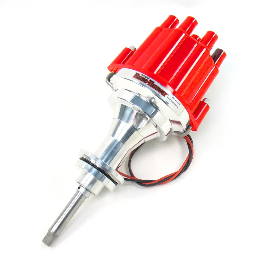 Pertronix D241801, Dist Billet Marine Chrysler 273-360 red cap