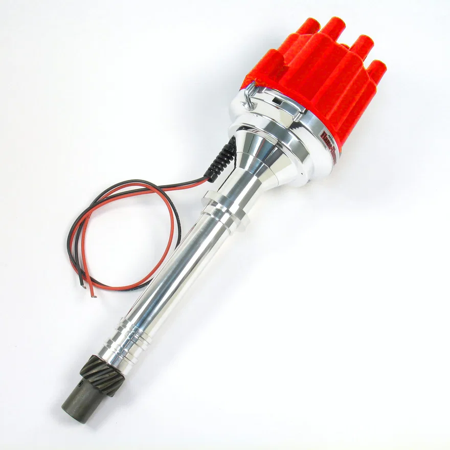 Pertronix D107801, Dist Billet GM 90 deg V6 non/vac Red Cap