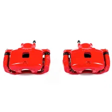Front RED CALIPER PAIR W/BRKT for Chrysler, Dodge and Jeep image 2