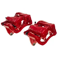 Front RED CALIPER PAIR W/BRKT for 2015-2018 Fiat 500X and Jeep Renegade image 6