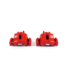 Front RED CALIPER PAIR W/BRKT for Ford, Mazda and Mercury image 2