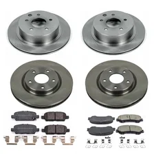 Front and Rear AUTOSPECIALTY BRAKE KIT for 2014-2022 Nissan Rogue and Rogue Sport image 2