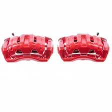 Front RED CALIPER PAIR W/BRKT for Honda and Acura image 2