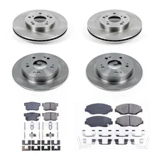 Front and Rear AUTOSPECIALTY BRAKE KIT for 2013-2015 Acura ILX and Honda Civic image 2