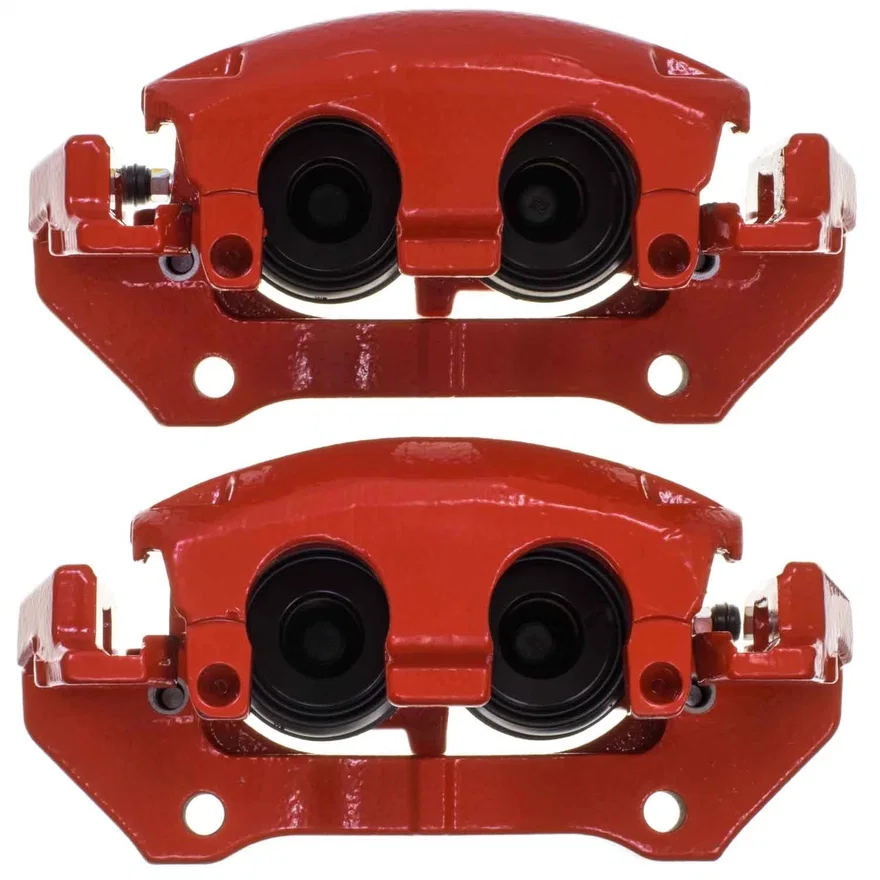 Front RED CALIPER PAIR W/BRKT for 2011-2017 Dodge Durango and Jeep Grand Cherokee
