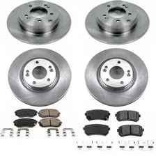Front and Rear AUTOSPECIALTY BRAKE KIT for 2016-2019 Hyundai Sonata and Kia Optima image 2