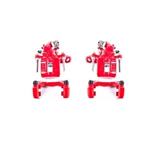 Rear RED CALIPER PAIR W/BRKT for Acura and Honda image 2