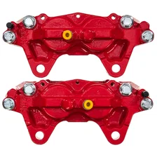 Front RED CALIPER PAIR W/O BRKT for 2015-2024 Lexus GX460 and Toyota 4Runner image 3