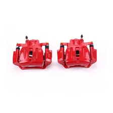 Front RED CALIPER PAIR W/BRKT for 2001-2007 Toyota Highlander image 2