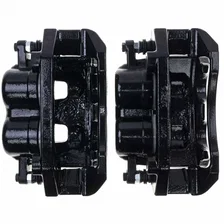 Front BLK CALIPER PAIR W/BRKT for Dodge and Mitsubishi image 4