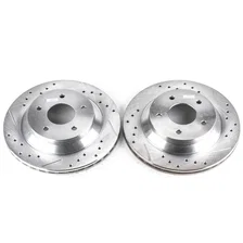 Front DRILLEDSLOTTED ROTOR PAIR for 1988-1995 Chevrolet Corvette image 2